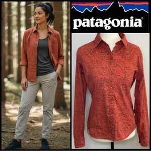 ⛰️Patagonia Organic Cotton Long Sleeve Button Up Top Women’s Size 4